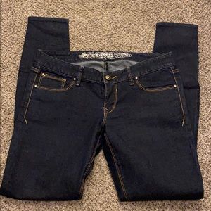 Express 6t women’s jean leggings